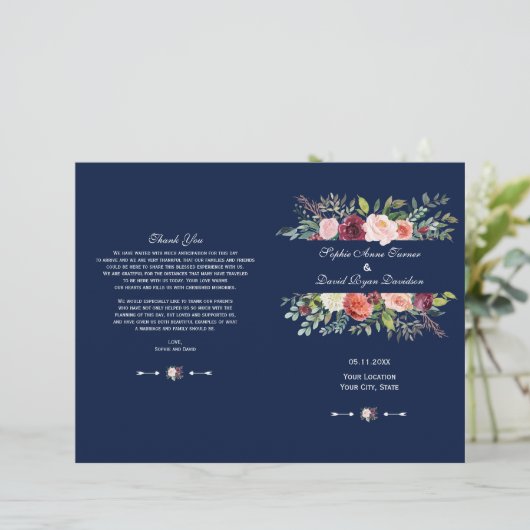 ブルゴーニュ赤面フローラフレームダークブループログラム (スタンド正面)