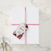 ブルゴーニュ赤面フローラプリンセスクラウンキンセアニェラ ギフトタグ (より糸付き)