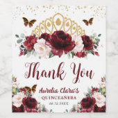 ブルゴーニュ赤面フローラプリンセスクラウンキンセアニラ ワインラベル (シングルラベル)