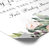 ブルゴーニュ赤面フローラベビーは甘いテイクアトリート ポスター (角)