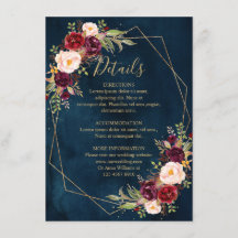 ブルゴーニュ赤面フローラモダン幾何学的詳細