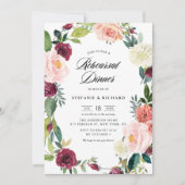 ブルゴーニュ赤面フローラリース秋リハーサルディナー 招待状 (正面)