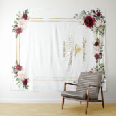 ブルゴーニュ赤面フローラ初の聖餐式プロップ タペストリー (インサイチュ(横))