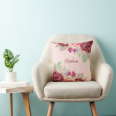 ブルゴーニュ赤面フローラ名モノグラム クッション (椅子)