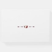 ブルゴーニュ赤面フローラ手書きウェディングプランナー ゲストブック (裏面)