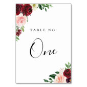 ブルゴーニュ赤面フローラ枠 テーブルナンバー (裏面)