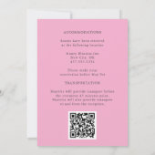 ブルゴーニュ赤面フローラ秋エレガンス結婚ズ 招待状 (裏面)