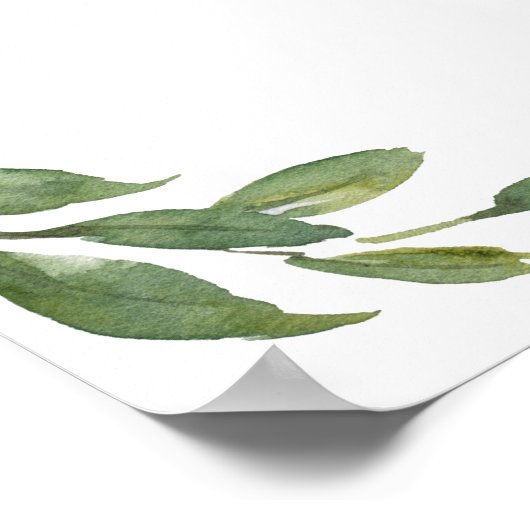 ブルゴーニュ赤面フローラ結婚歓迎のサイン ポスター (角)