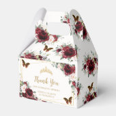 ブルゴーニュ赤面フローラ蝶金ゴールドティアラ フェイバーボックス (裏面サイド)