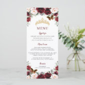 ブルゴーニュ赤面フローラ金ゴールドキンセアニラパーティーメニュー プログラム (スタンド正面)