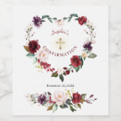 ブルゴーニュ赤面プラムフローラガール確認 ワインラベル (シングルラベル)