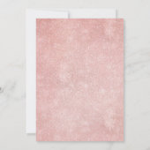 ブルゴーニュ赤面モダンフローラ幾何結婚Inv 招待状 (裏面)