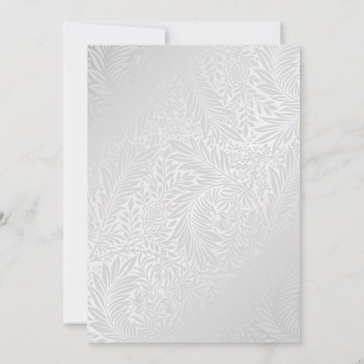 ブルゴーニュ赤面及びシルバーフローラ婚約パーティ 招待状 (裏面)