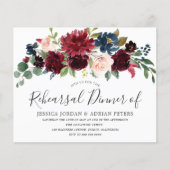 ブルゴーニュ赤面結婚ズリハーサルディナー招待状 (正面)