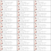 ブルゴーニュ赤面結婚フローラズゲスト住所 シール (正面)