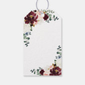 ブルゴーニュ赤面金ゴールドフローラありがとう結婚's ギフトタグ (裏面)