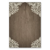 ブルゴーニュ赤面金ゴールドメイスン結婚ジャーのインサートカード テーブルナンバー (裏面)