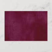 ブルゴーニュ赤面金ゴールド女の子の赤ちゃんシャワー本のリクエスト エンクロージャーカード (裏面)