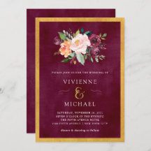 ブルゴーニュ赤面 |フローラと金ゴールド結婚の