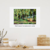 ブルゴーニュ運河プリントまたはポスター ポスター (キッチン)