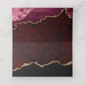 ブルゴーニュ酸金ゴールド結婚アガテのテーブル座席表 プレイスカード (内部開封)