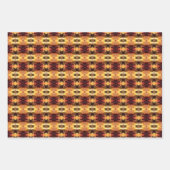 ブルゴーニュ金ゴールドとレッズ ラッピングペーパーシート (正面3)