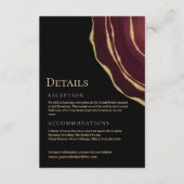 ブルゴーニュ金ゴールドアガートブラック エンクロージャーカード (正面)