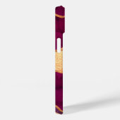 ブルゴーニュ金ゴールドアガート大理石バラ金ゴールド名 Case-Mate iPhoneケース (裏面 / 右)