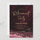 ブルゴーニュ金ゴールドアゲイト退職パーティー 招待状 (正面)