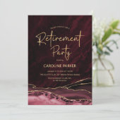 ブルゴーニュ金ゴールドアゲイト退職パーティー 招待状 (スタンド正面)