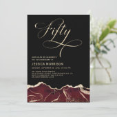 ブルゴーニュ金ゴールドアゲート50th50誕生日パーティー 招待状 (スタンド正面)