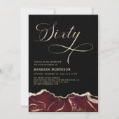 ブルゴーニュ金ゴールドアゲート60th60バースデーパーティー 招待状 (正面)