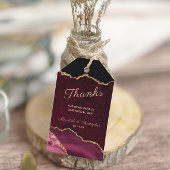 ブルゴーニュ金ゴールドアゲー感謝していトゲー結婚デ ギフトタグ