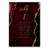 ブルゴーニュ金ゴールドアゲ結婚ート テーブルナンバー (正面)