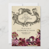 ブルゴーニュ金ゴールドアリスinワンダーランド結婚ズ セーブザデート (正面)