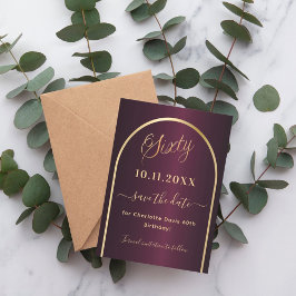 ブルゴーニュ金ゴールドアルチ60歳の誕生日 セーブザデート