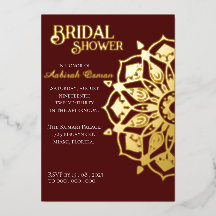 ブルゴーニュ金ゴールドインディアンヘナマンダラブライダルシャワー