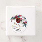 ブルゴーニュ金ゴールドエレガントクリスマスフローラ フェイバータグ (インサイチュ)