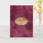 ブルゴーニュ金ゴールドキスリップ カード (黄色い花)