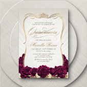 ブルゴーニュ金ゴールドクインセアニラ 招待状