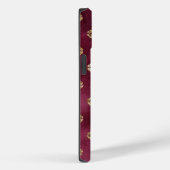 ブルゴーニュ金ゴールドグリッターキスリップ Case-Mate iPhoneケース (裏面 / 右)