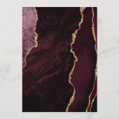 ブルゴーニュ金ゴールドダーク結婚ズ メニュー (裏面)