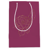 ブルゴーニュ金ゴールドバラ ミディアムペーパーバッグ (正面)