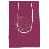 ブルゴーニュ金ゴールドバラ ミディアムペーパーバッグ (裏面)