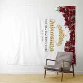 ブルゴーニュ金ゴールドフローラキンセアニェラ写真背景 タペストリー (インサイチュ(横))