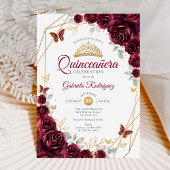 ブルゴーニュ金ゴールドフローラキンセアニェラ 招待状