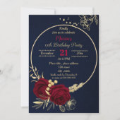 ブルゴーニュ金ゴールドフローラサークル 招待状 (正面)