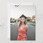 ブルゴーニュ金ゴールドフローラ卒業パーティー 招待状 (裏面)