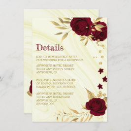 ブルゴーニュ金ゴールドフローラ大理石詳細 エンクロージャーカード