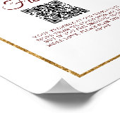 ブルゴーニュ金ゴールドフローラ秋結婚のハネムーン基金 ポスター (角)